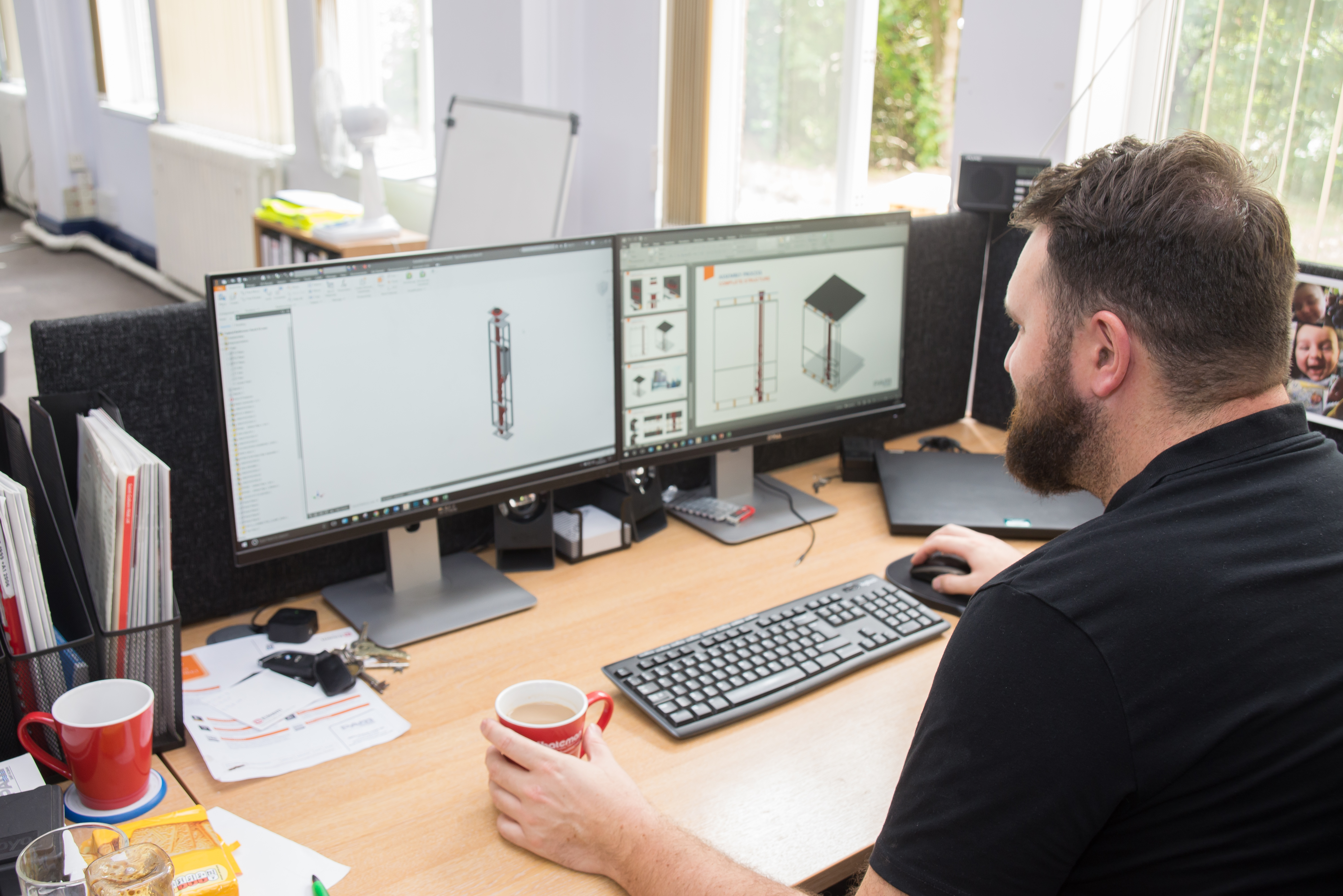 Working at Pam Building